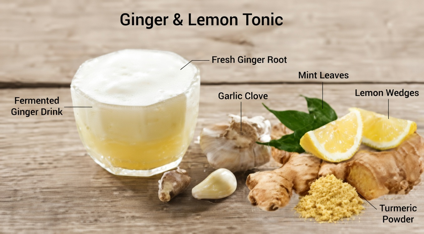 Ginger, Garlic, Onion, and Lemon Mix: A Natural Way to Support Lung and Body Cleansing