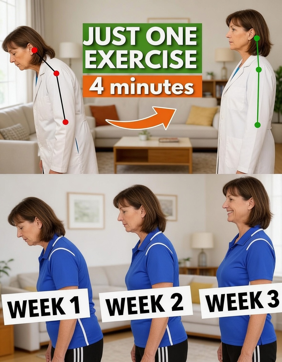 How to Gently Support Better Posture with a 4-Minute Daily Routine for Forward Head Posture After 60