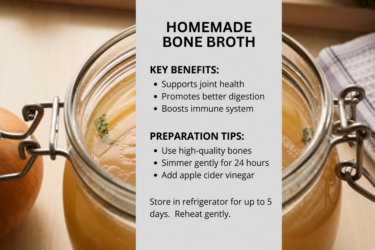 Cartilage Broth Before Bed for Seniors: A Nourishing Habit to Support Knee Comfort and Mobility