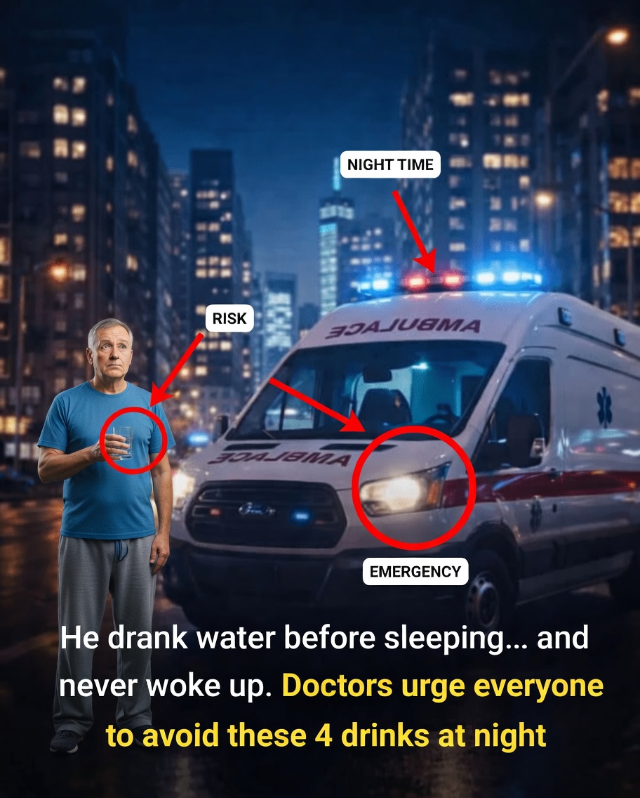 He Drank Water Before Sleeping… and Never Woke Up. Doctors Urge Everyone to Avoid These 4 Drinks at Night