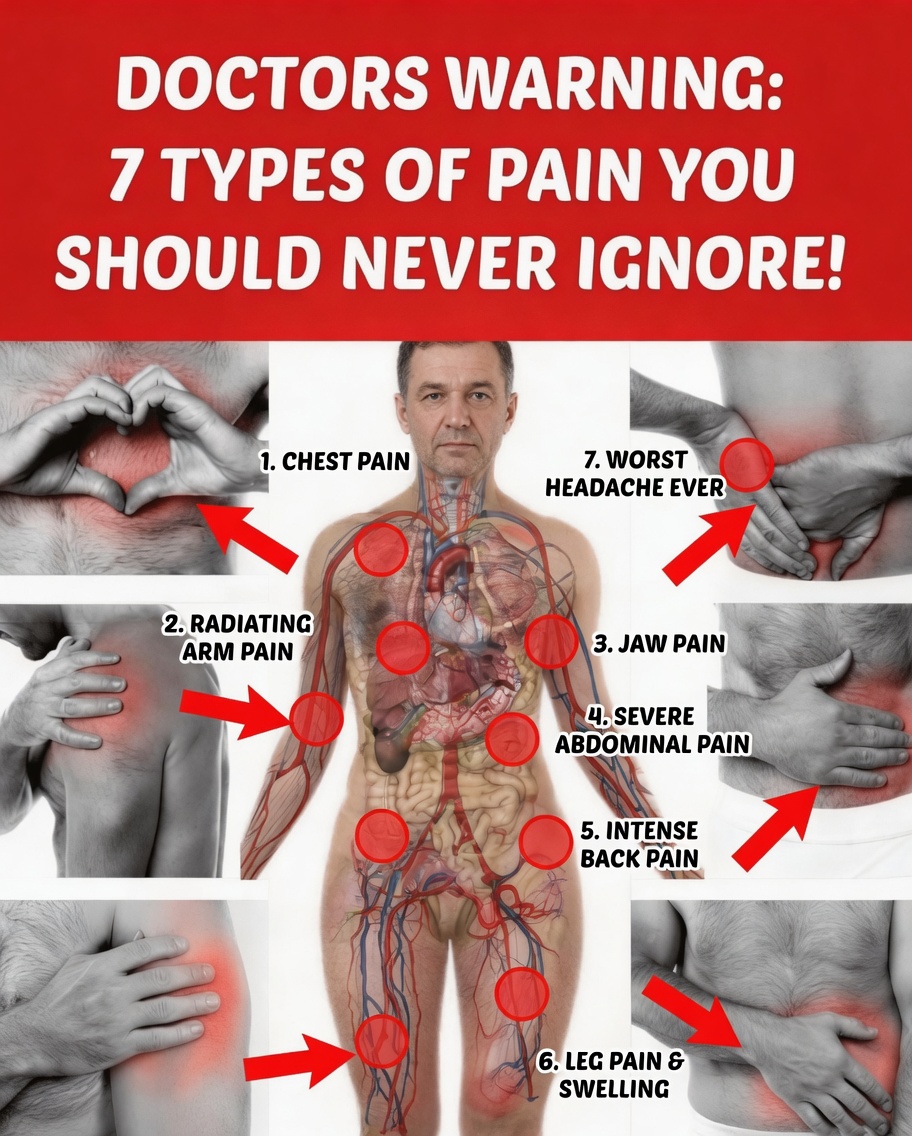 Doctors’ Warning: 7 Types of Pain You Should Never Ignore