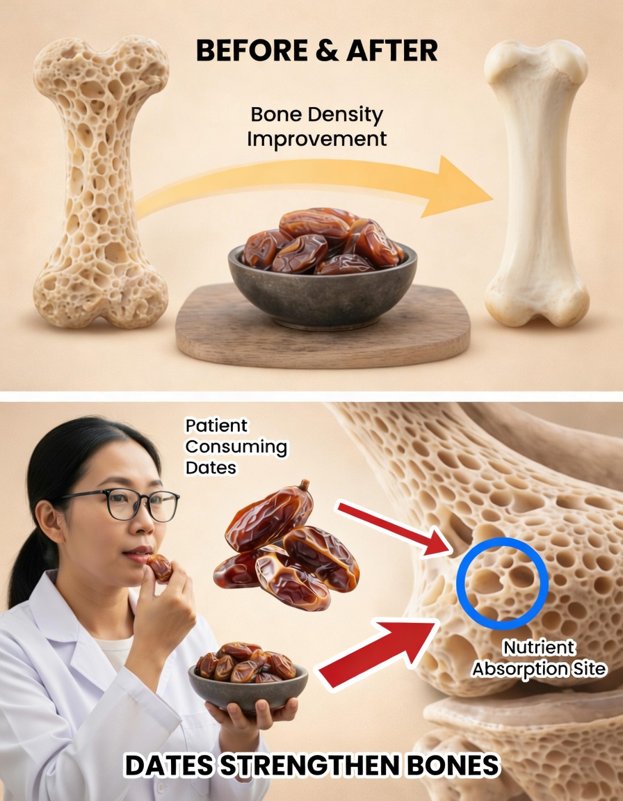 Stop Bone Loss Before It’s Too Late! Dates: A Natural Ally to Strengthen Your Bones Every Day