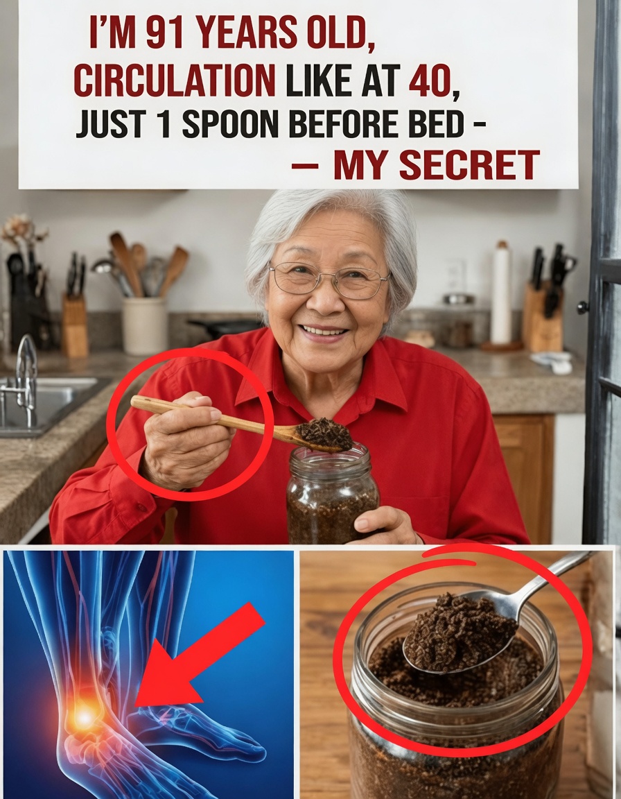 SENIORS, Eat THIS Before Bed to Increase Blood Flow and Circulation in Your Legs and Feet Within 24 Hours of Receiving My Recipes