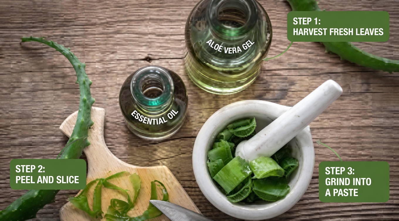 How to Make Aloe Vera Oil for Faster Hair Growth and to Reduce Hair Fall