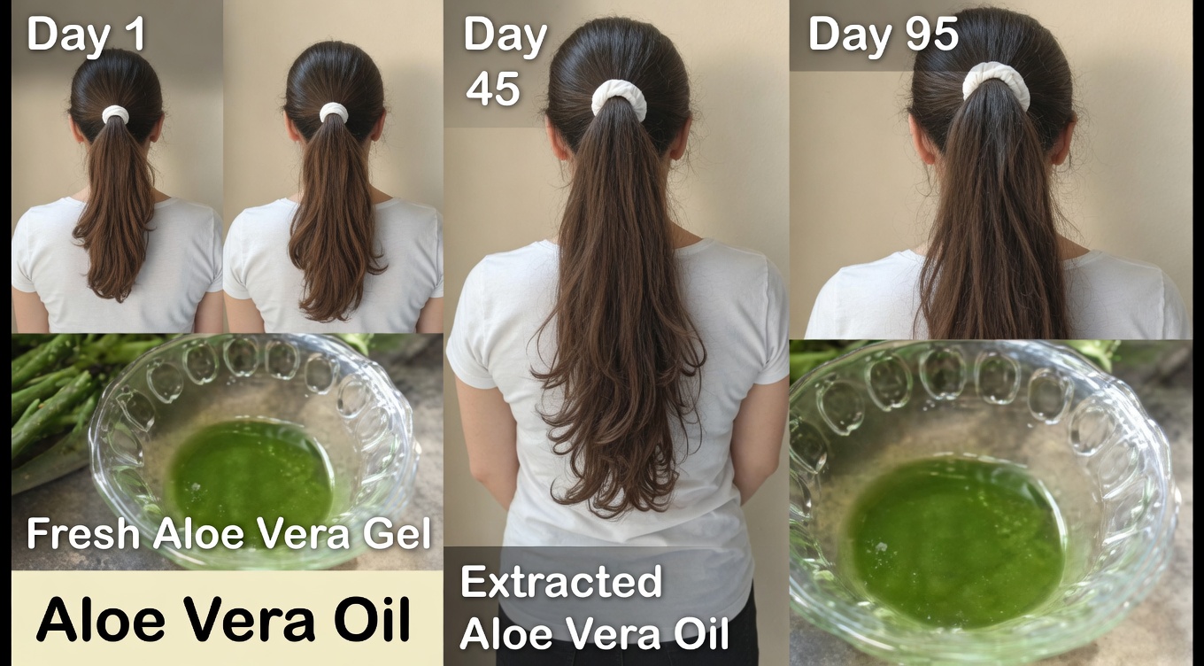 How to Make Aloe Vera Oil for Faster Hair Growth and to Reduce Hair Fall