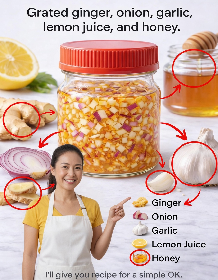 Ginger Onion Garlic Lemon Honey Blend: Your Simple Daily Ritual for Everyday Comfort and Balance