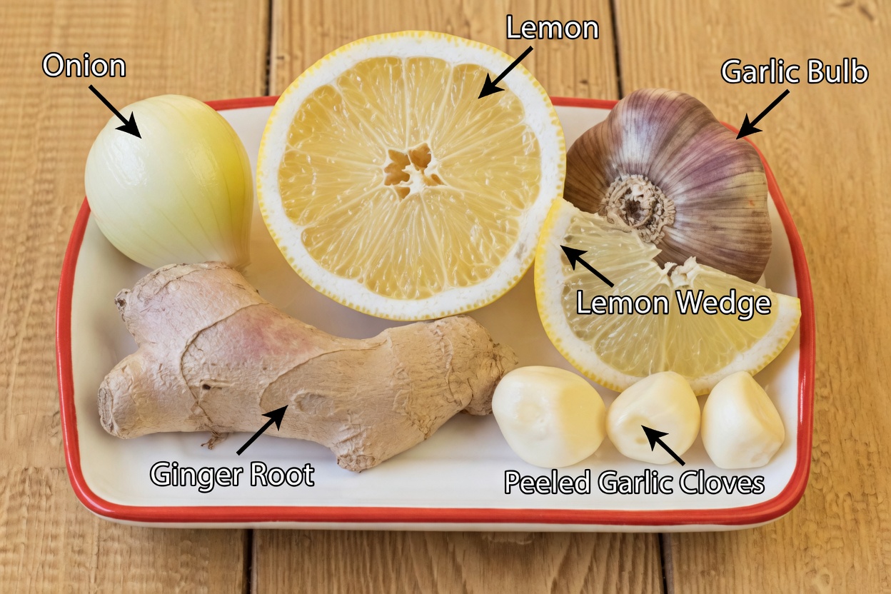 Ginger Onion Garlic Lemon Honey Blend: Your Simple Daily Ritual for Everyday Comfort and Balance