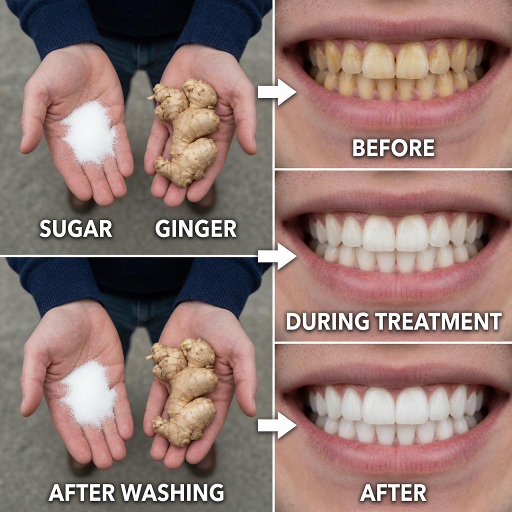 Whiten Your Teeth and Instantly Freshen Your Breath with the Natural Power of Ginger and Baking Soda