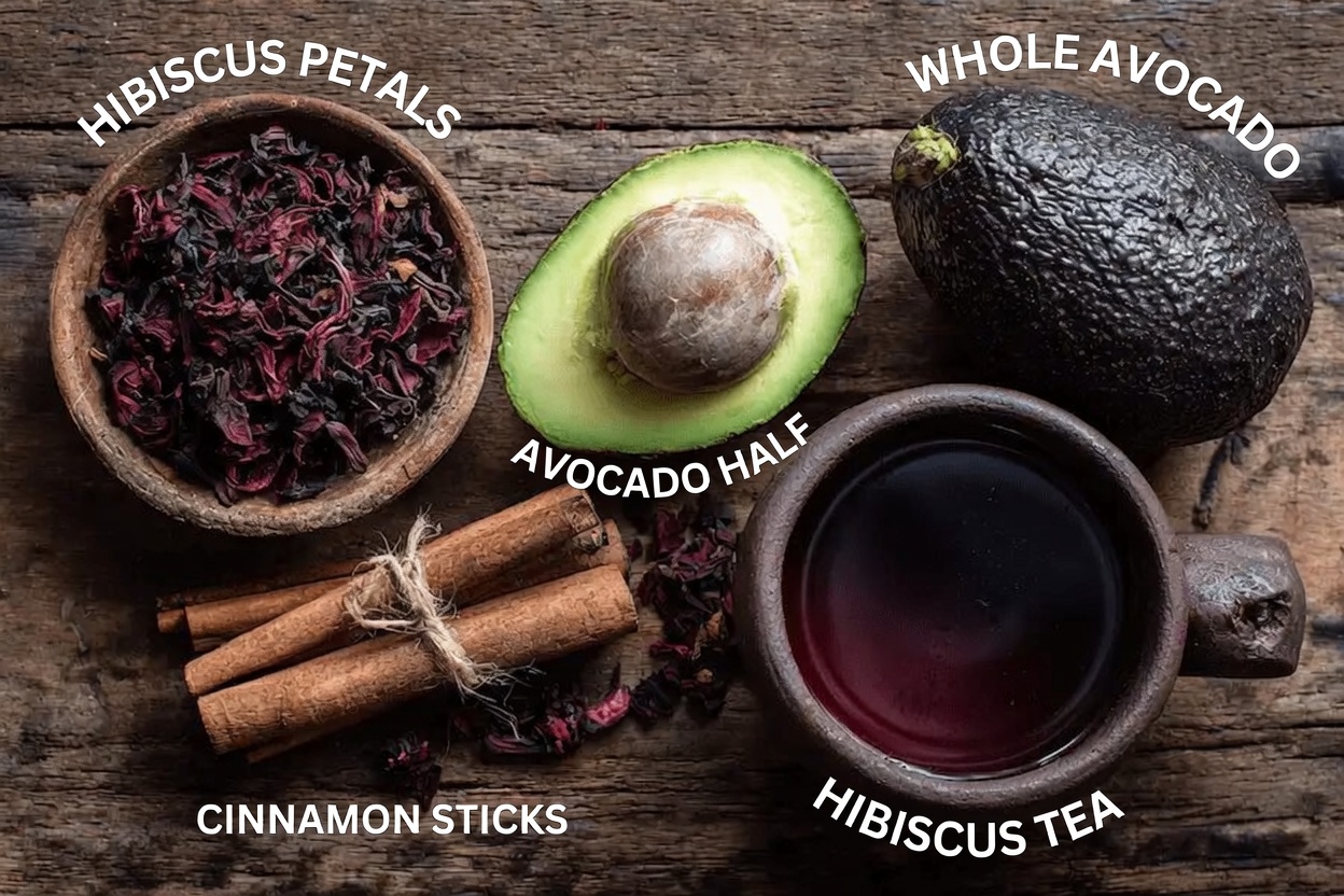 Hibiscus and Avocado Seed Infusion: Easy Homemade Herbal Tea Recipe You Can Brew at Home