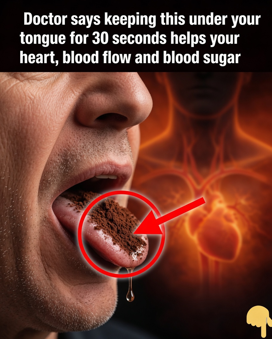 Doctor Says Keeping This Under Your Tongue for 30 Seconds Helps Your Heart, Blood Flow, and Blood Sugar