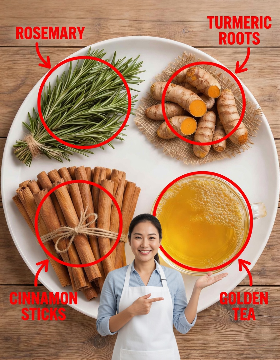 Pine Leaves, Turmeric & Cinnamon Tea – A Natural Drink to Support Healthy Blood Sugar Balance