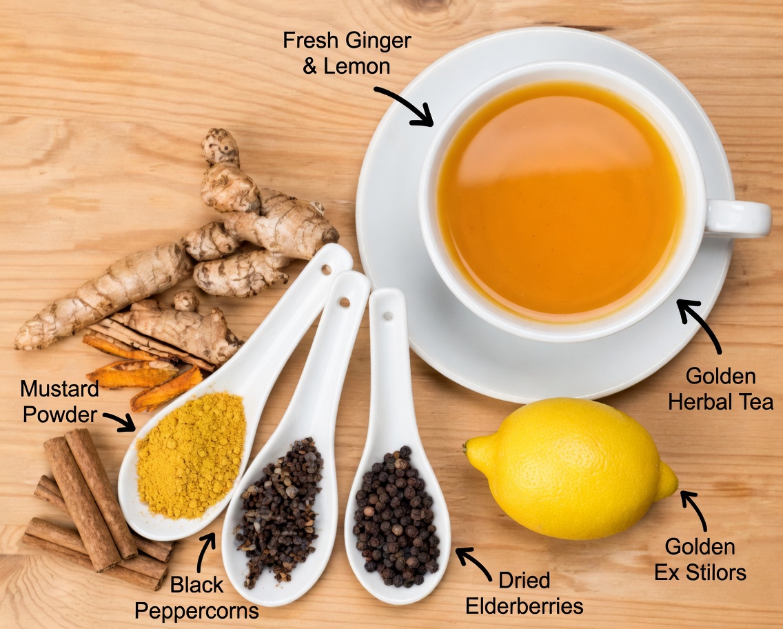 Pine Leaves, Turmeric & Cinnamon Tea – A Natural Drink to Support Healthy Blood Sugar Balance