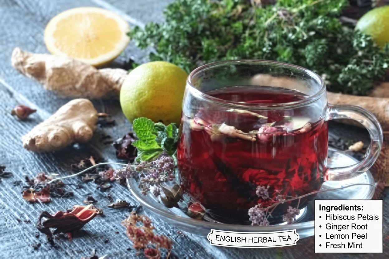 Ginger, Bay Leaves, and Hibiscus: A Refreshing Herbal Drink for Everyday Wellness