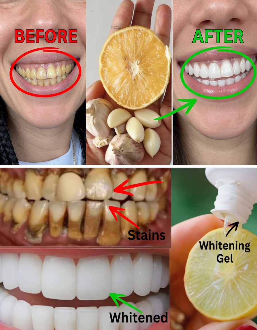 How to Naturally Whiten Yellow Teeth at Home: The Powerful Banana-Ginger-Lemon Secret Thousands Are Raving About