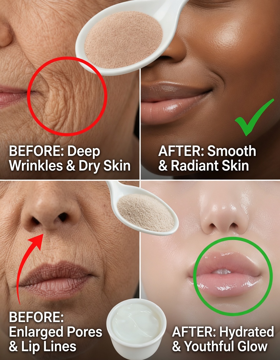 Yeast and yogurt remove all wrinkles in 3 minutes, even at 70 years old