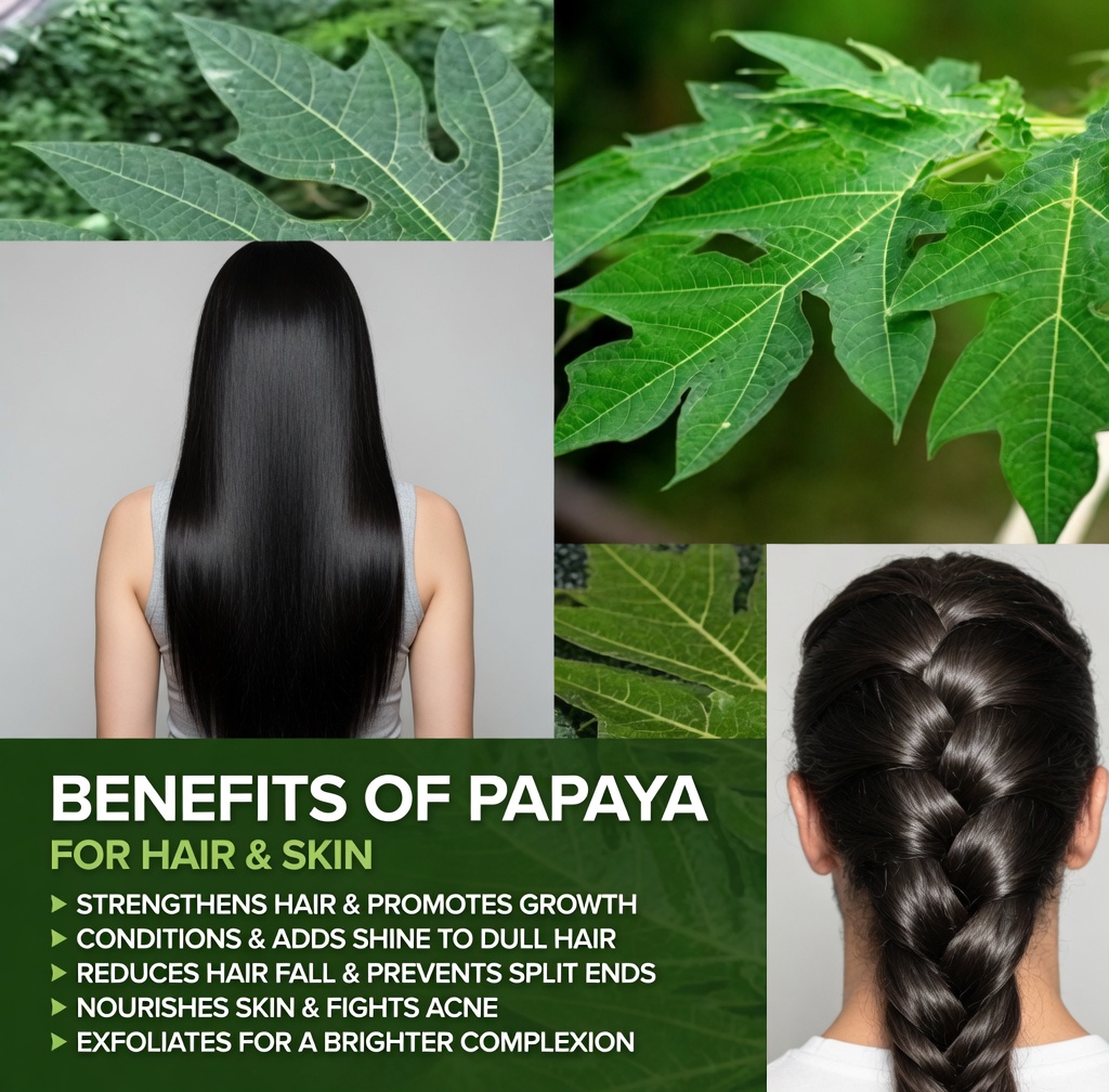 Does Papaya Leaves Help Hair Growth? 2 Simple Ways to Use Them for Healthier Strands, Scalp Comfort, and Dandruff Support