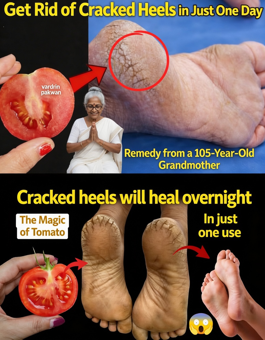 How to Soften and Heal Cracked Heels Naturally with Tomatoes – The Overnight Kitchen Remedy That Delivers Smoother Feet Fast