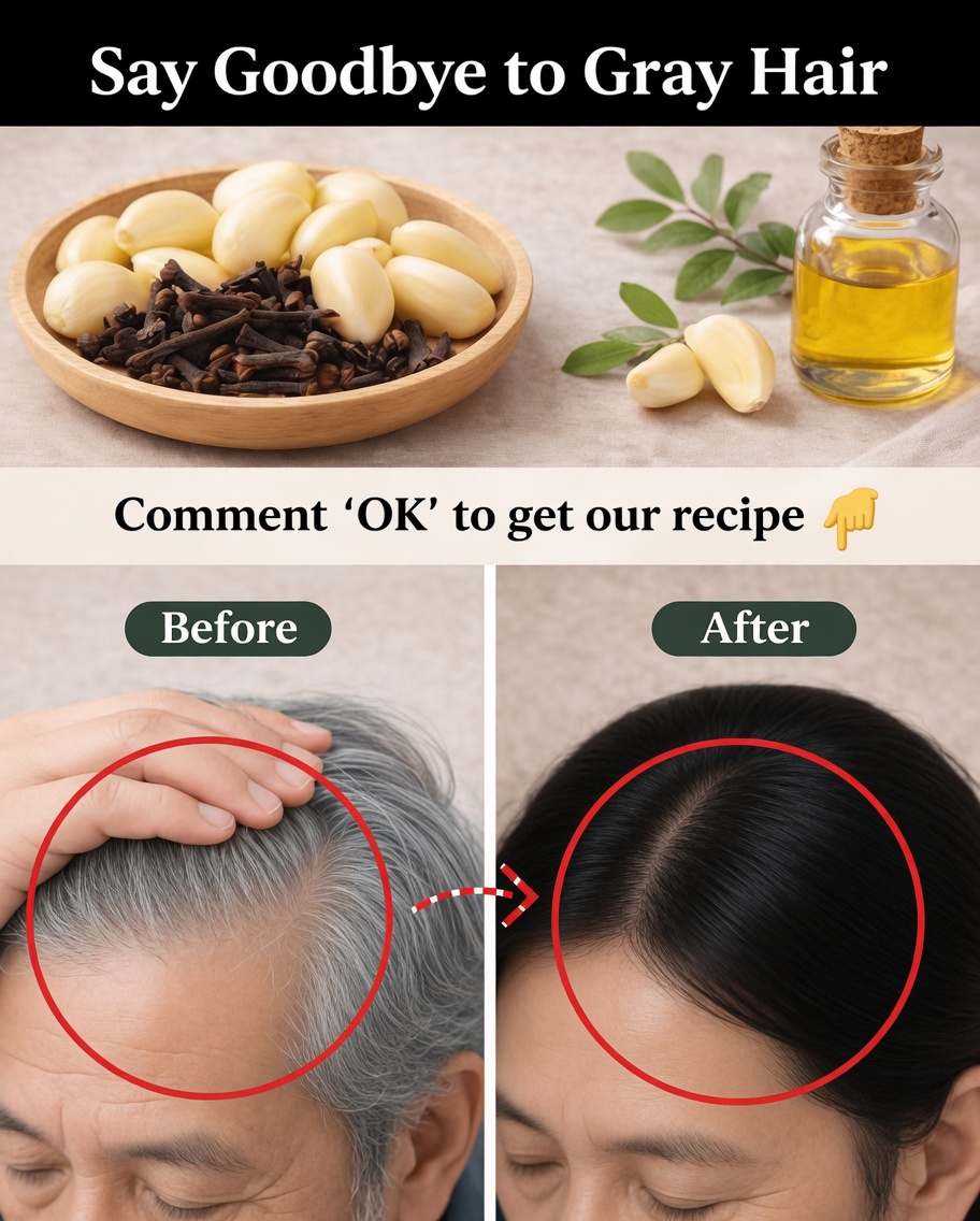 Say Goodbye to Gray Hair with Garlic and Cloves: A Powerful Natural Remedy