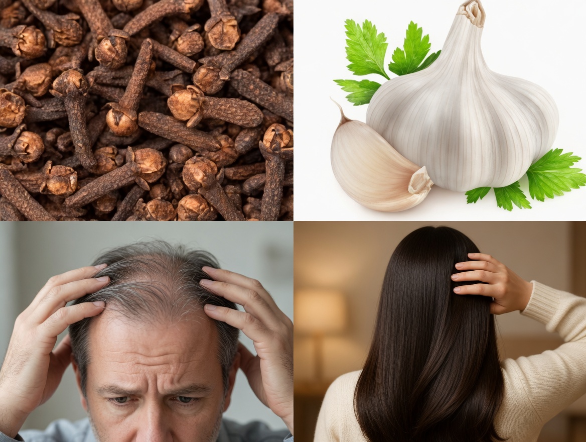 Say Goodbye to Gray Hair with Garlic and Cloves: A Powerful Natural Remedy