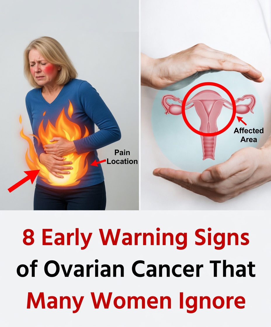 8 Early Warning Signs of Ovarian Cancer That Many Women Tend to Overlook