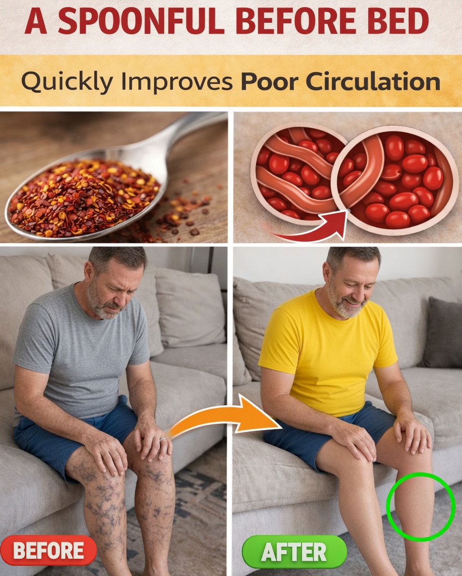 Seniors, Eat THIS Before Bed to Increase Blood Flow and Circulation in Your Legs and Feet Within 24 Hours!