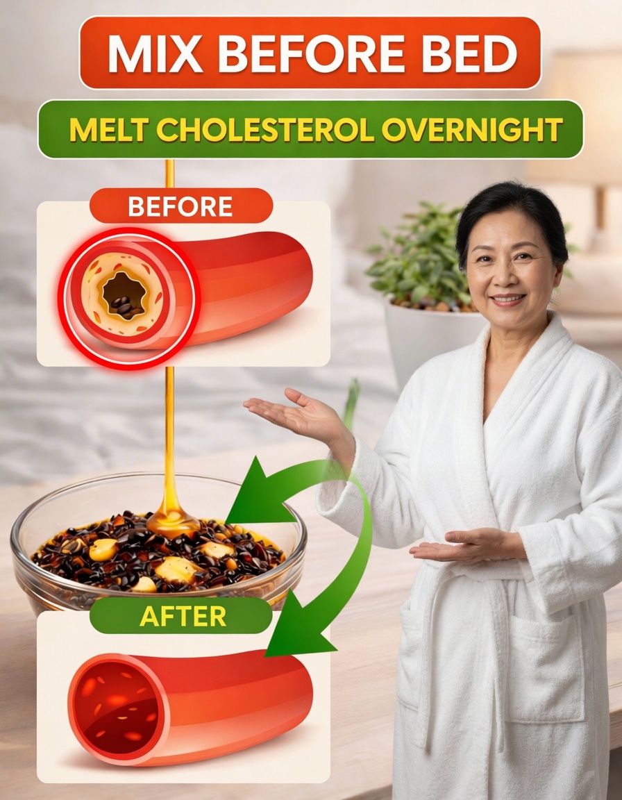 Mix These 3 Everyday Items Before Bed – Watch Your Arteries Soften While You Sleep