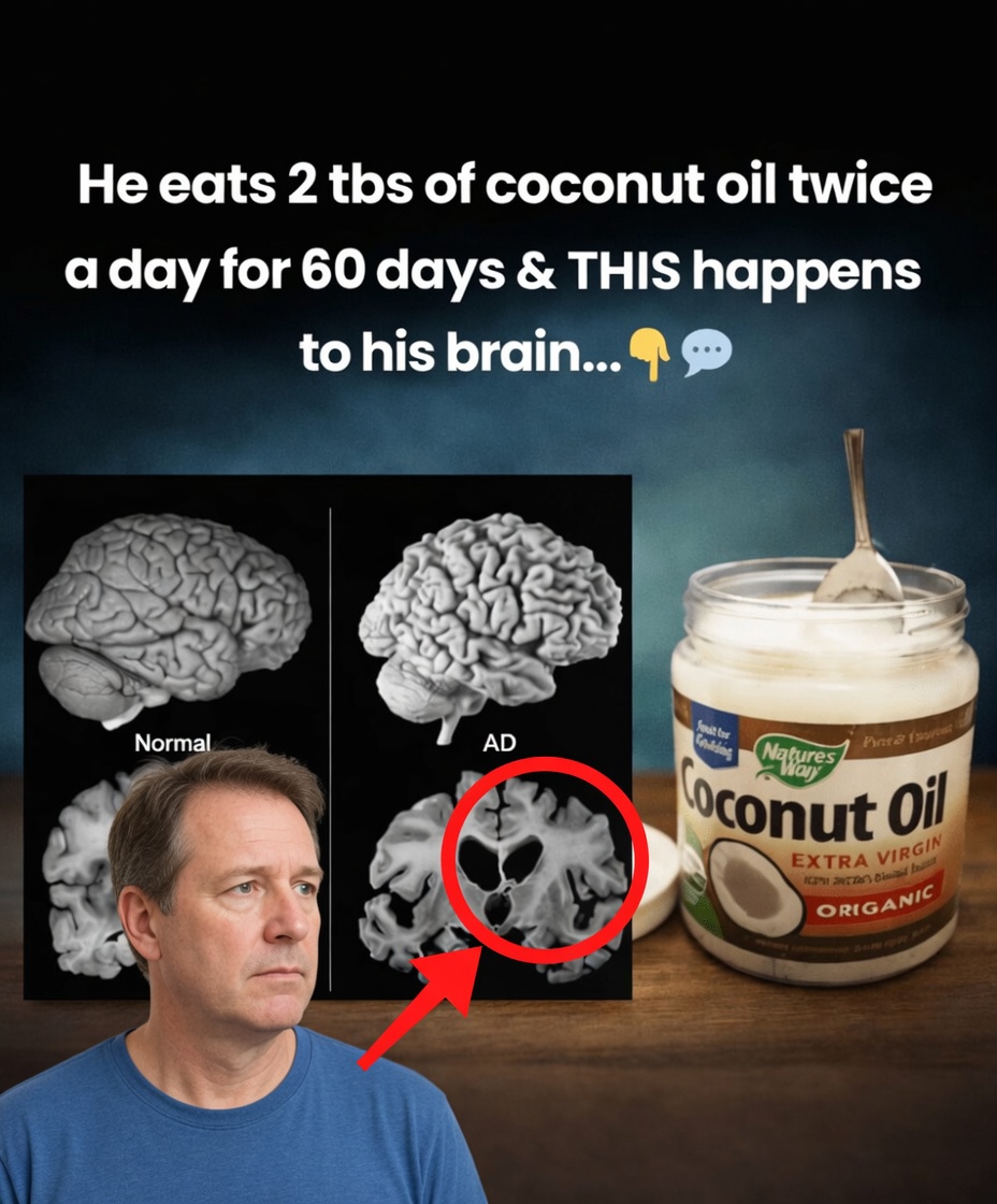 He Eats 2 Tablespoons of Coconut Oil Twice a Day for 60 Days and This Happens to His Brain!