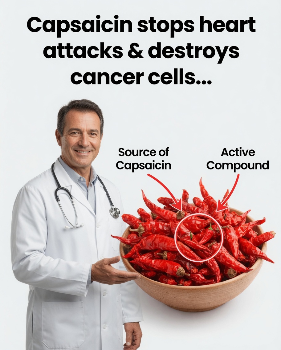 Capsaicin Stops Heart Attacks and Destroys Cancer Cells
