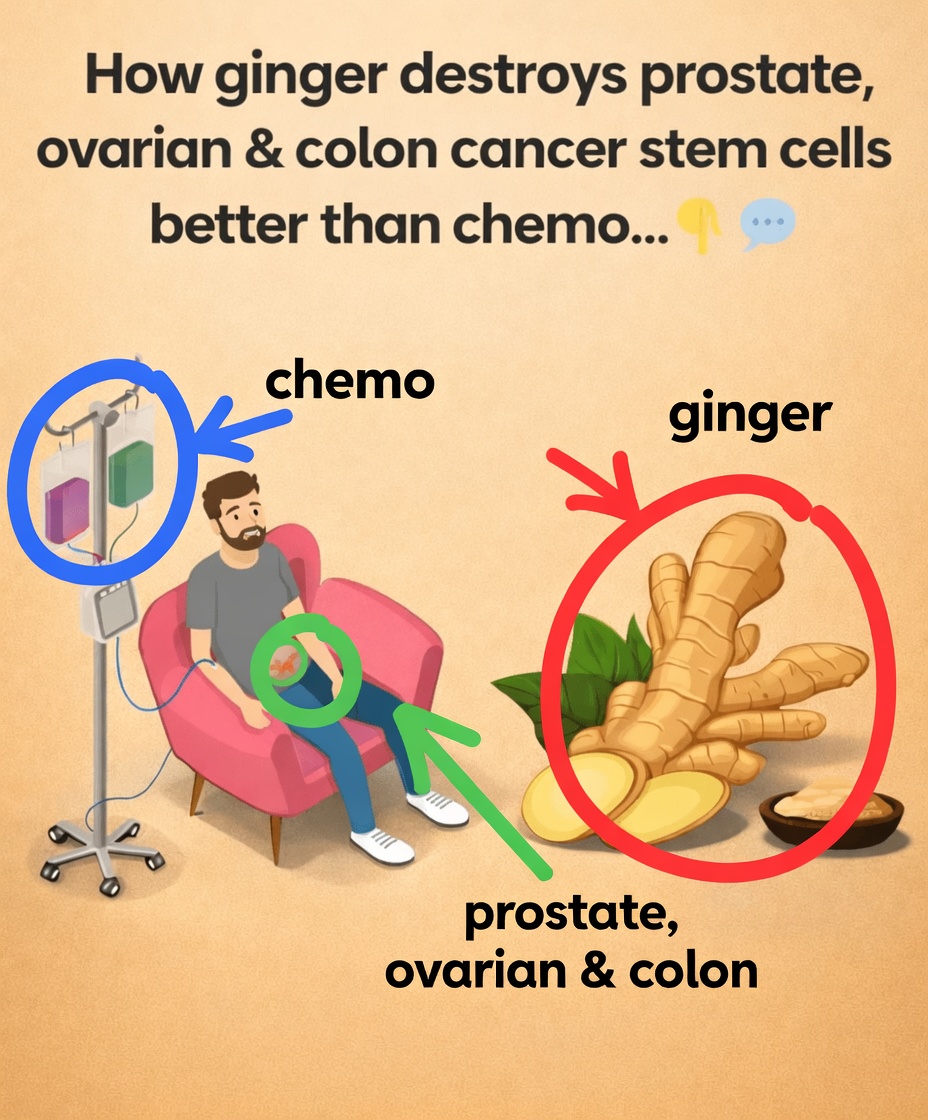 How Ginger Targets Prostate, Ovarian, and Colon Cancer Stem Cells More Effectively Than Chemotherapy