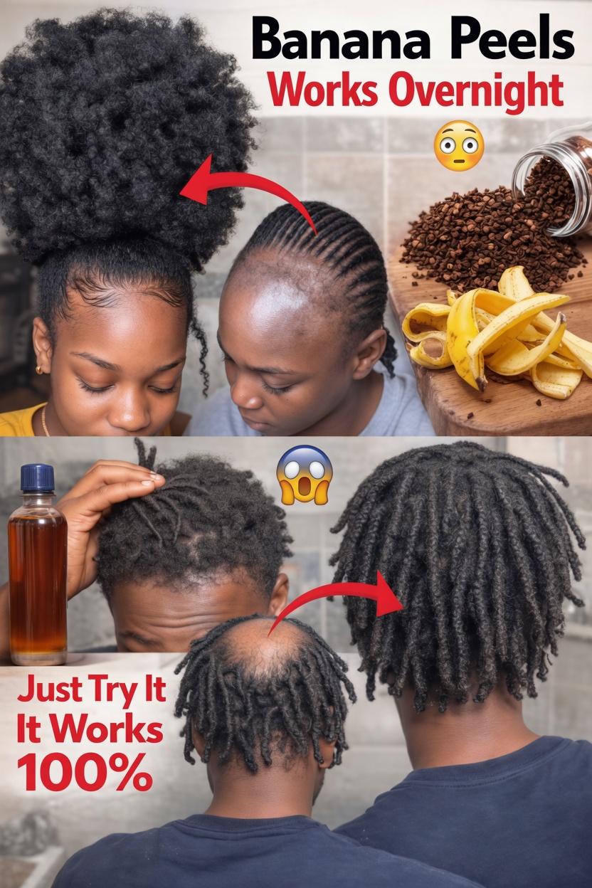Just Mix Cloves with Banana Peel Once & Watch Your Hair Grow Like Crazy Fast! –