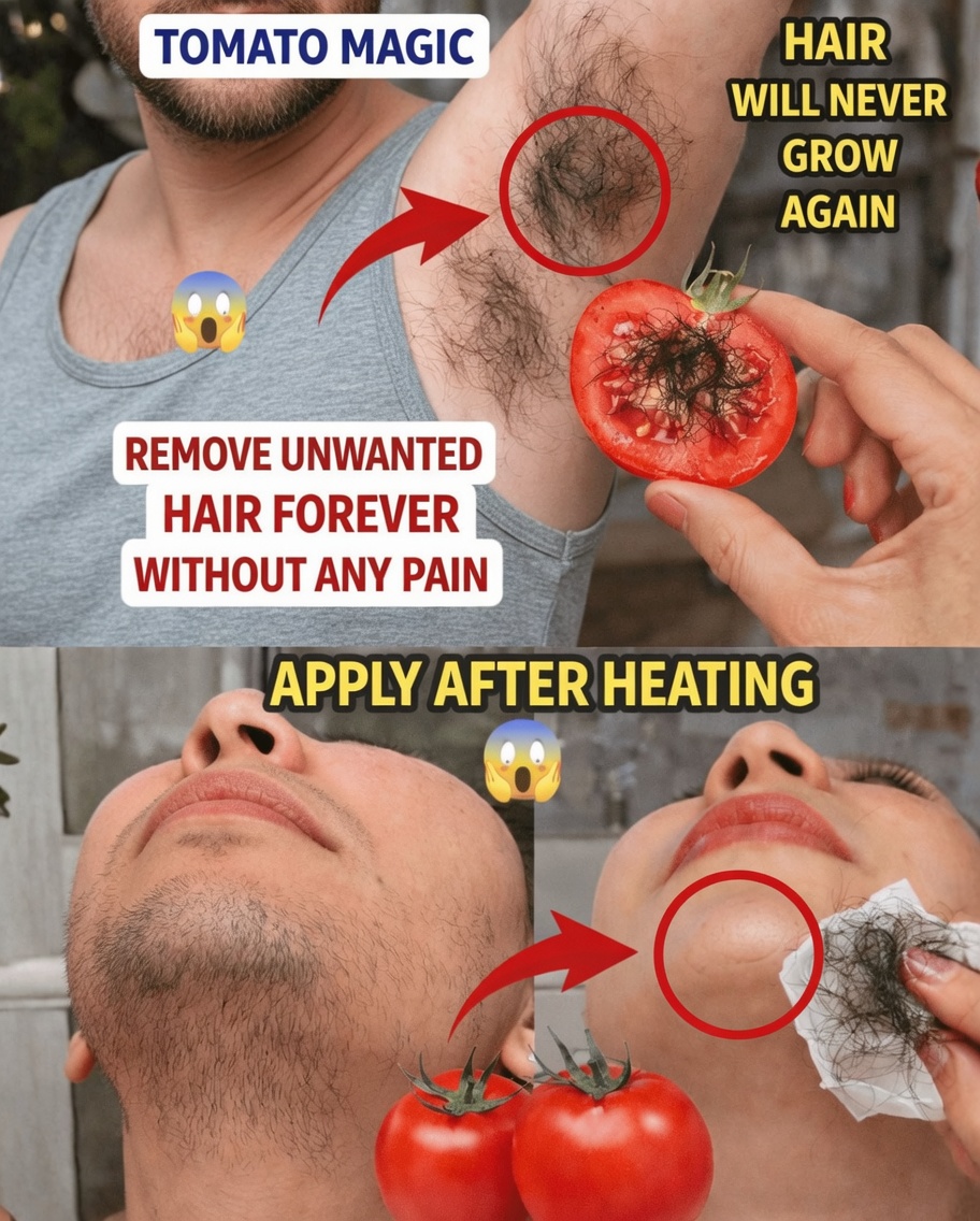 Could a Simple Tomato Kitchen Ritual Help Naturally Manage Facial Hair?