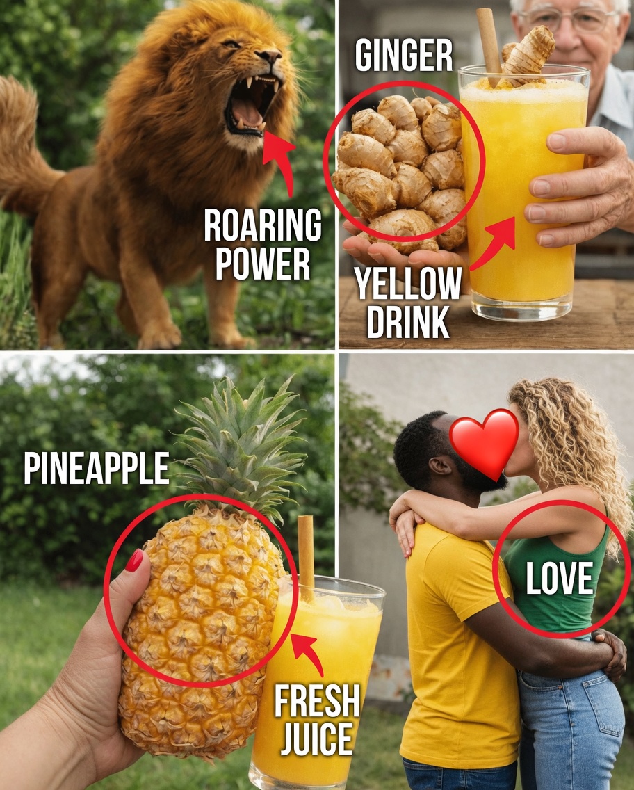 Men’s Vitality Boost: Simple, Powerful Ginger & Pineapple Health Shot