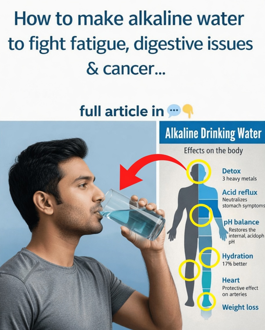 How to Make Alkaline Water to Fight Fatigue, Digestive Issues, and Cancer