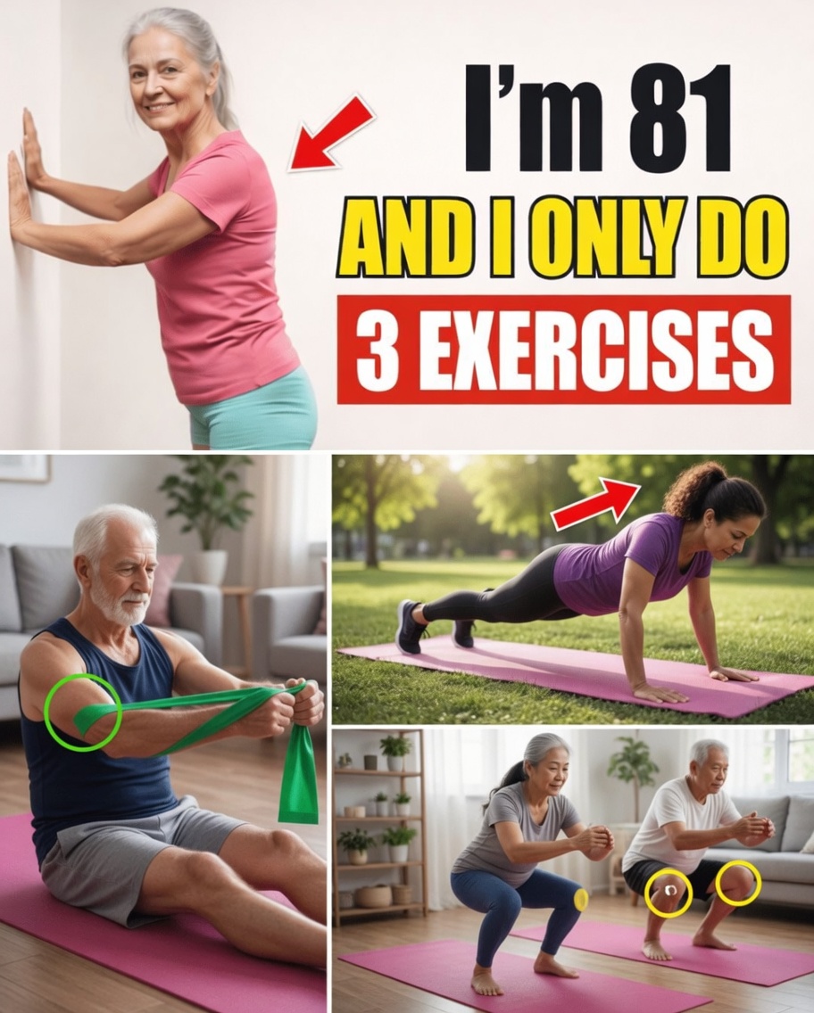 After 60? Do These 3 Exercises Daily for 7 Minutes and Stay Strong, Balanced & Pain-Free Until 90