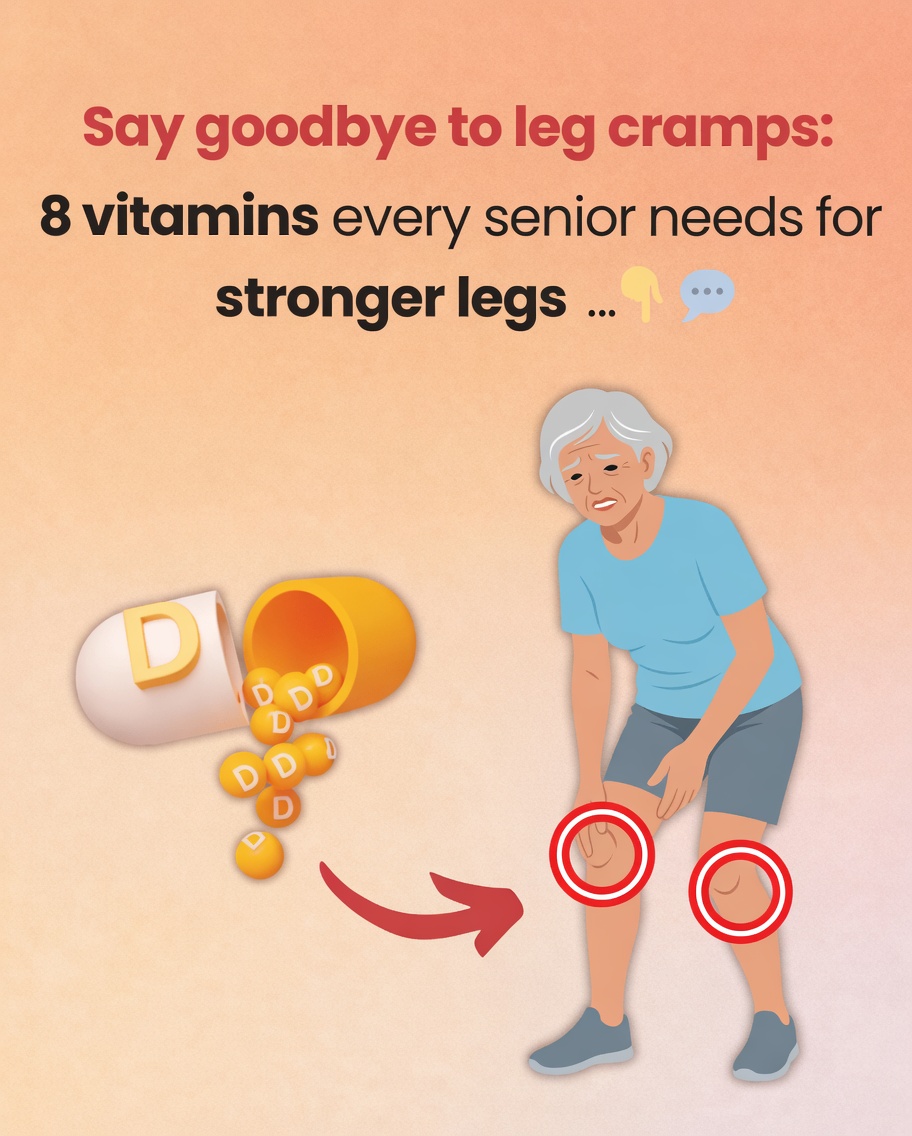 Say Goodbye to Leg Cramps: 8 Vitamins Every Senior Needs for Stronger Legs