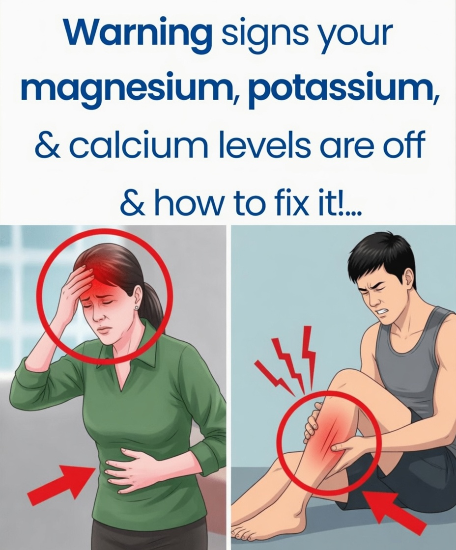 Warning Signs Your Magnesium, Potassium, and Calcium Levels Are Off—and How to Fix It!