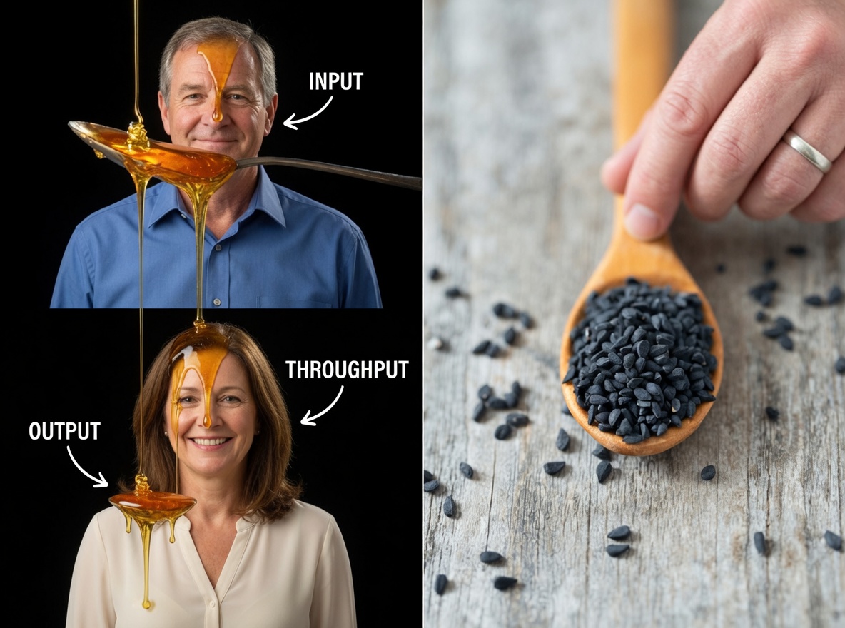 Uncover the Simple Daily Ritual of Mixing Black Seed Oil and Honey for Potential Wellness Support