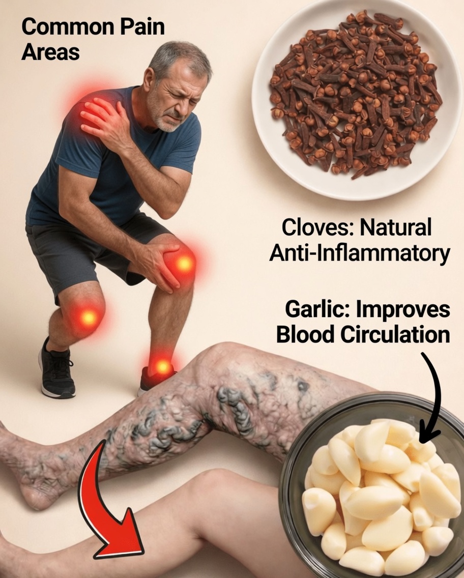 Garlic and Clove Oil: A Natural Home Remedy to Support Varicose Veins and Leg Circulation