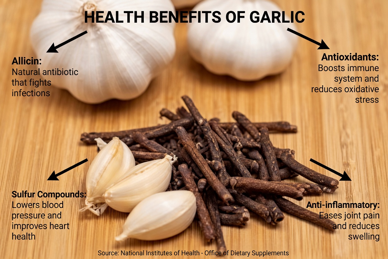 Garlic and Clove Oil: A Natural Home Remedy to Support Varicose Veins and Leg Circulation