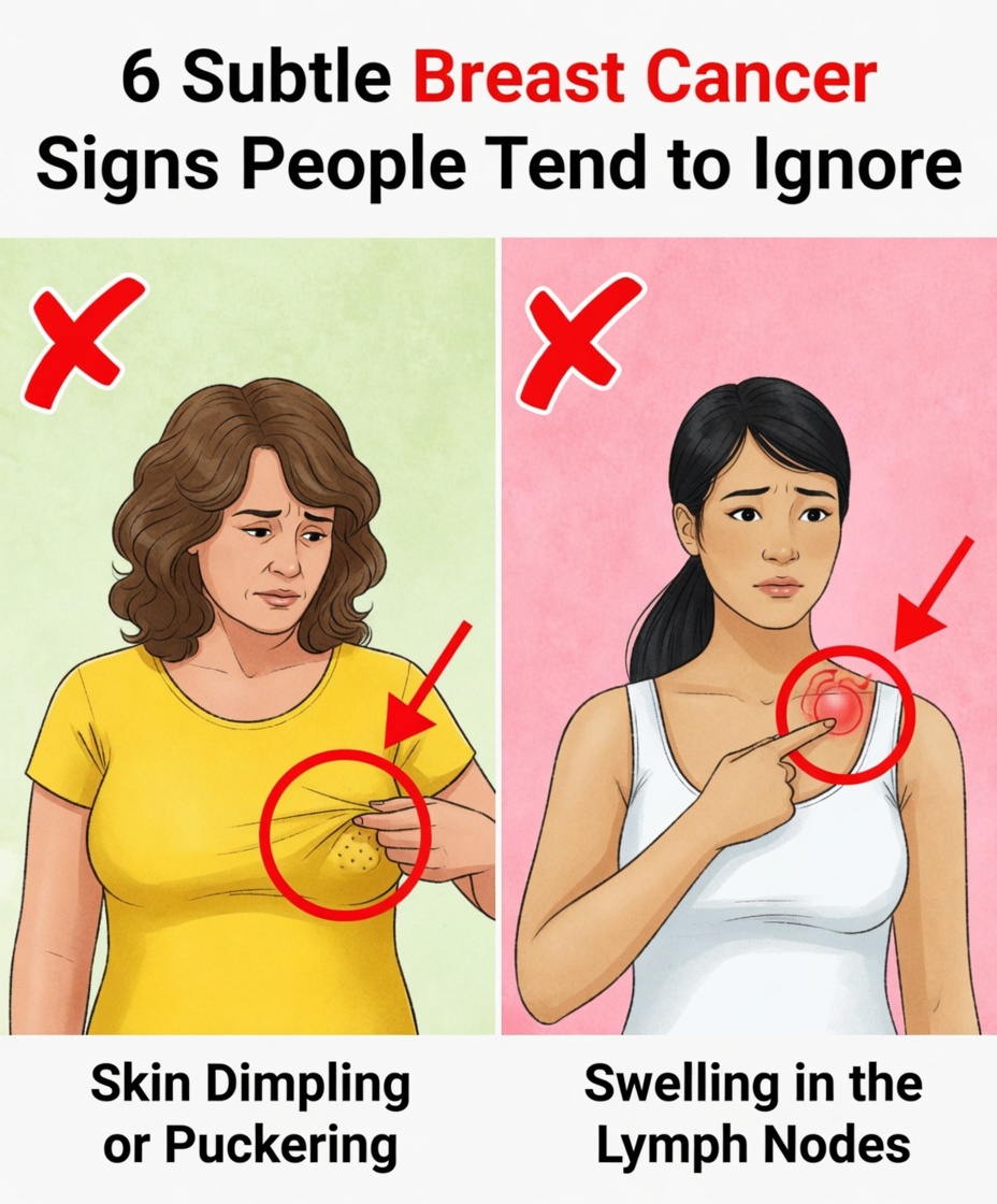 6 Subtle Breast Cancer Signs People Tend to Ignore