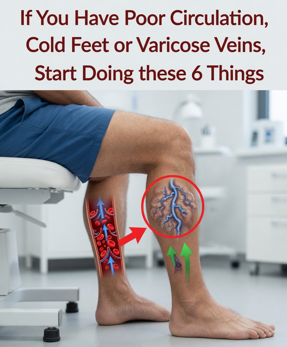 If You Have Poor Circulation, Cold Feet, or Varicose Veins, Start Doing These 6 Things