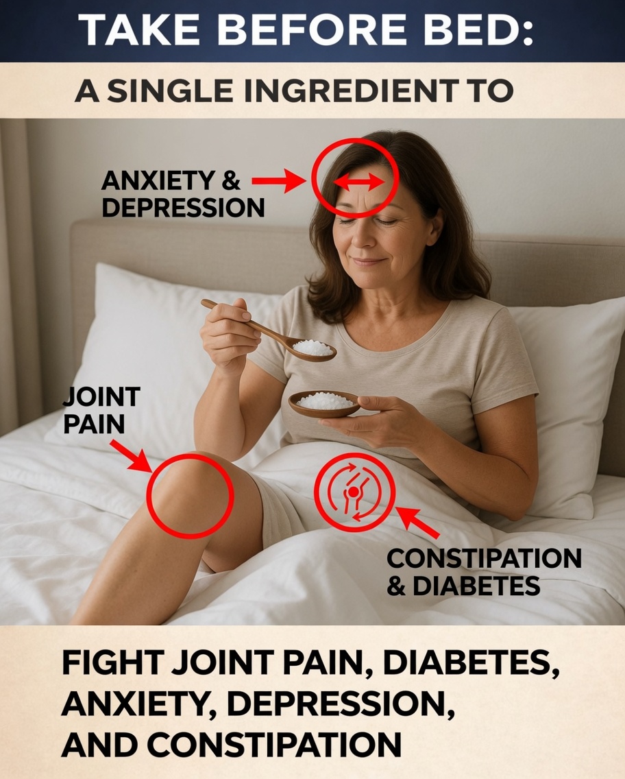 Take Before Bed: One Ingredient to Fight Bone Pain, Diabetes, Anxiety, Depression, and Constipation