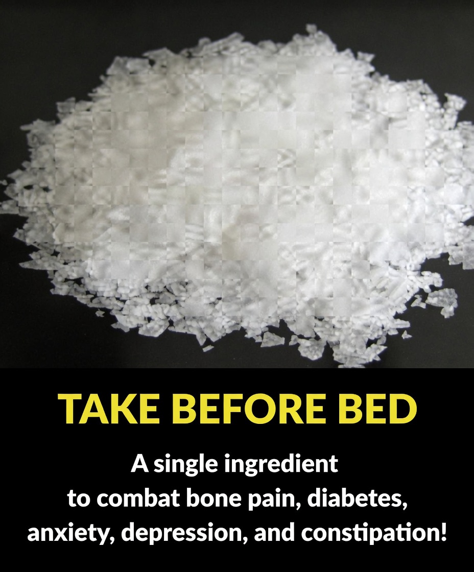 Take Before Bed: One Ingredient to Fight Bone Pain, Diabetes, Anxiety, Depression, and Constipation