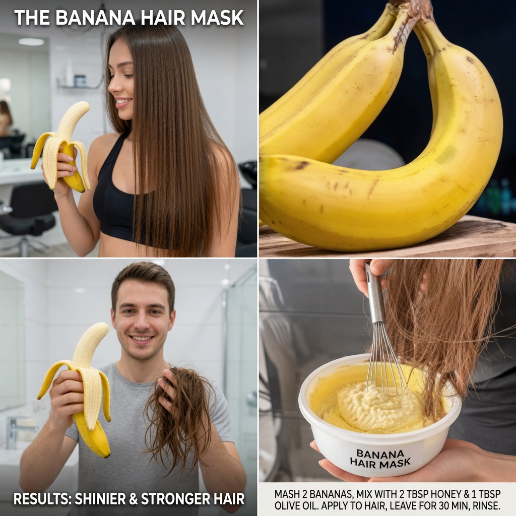 Unlock the Hidden Power of Banana Peels for Naturally Healthier, Stronger, and Shinier Hair