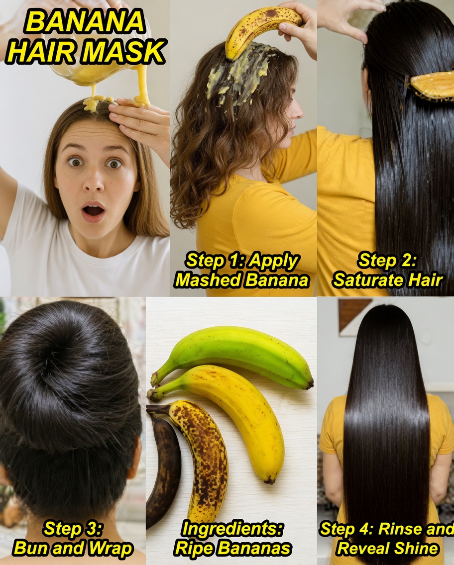 Unlock the Hidden Power of Banana Peels for Naturally Healthier, Stronger, and Shinier Hair