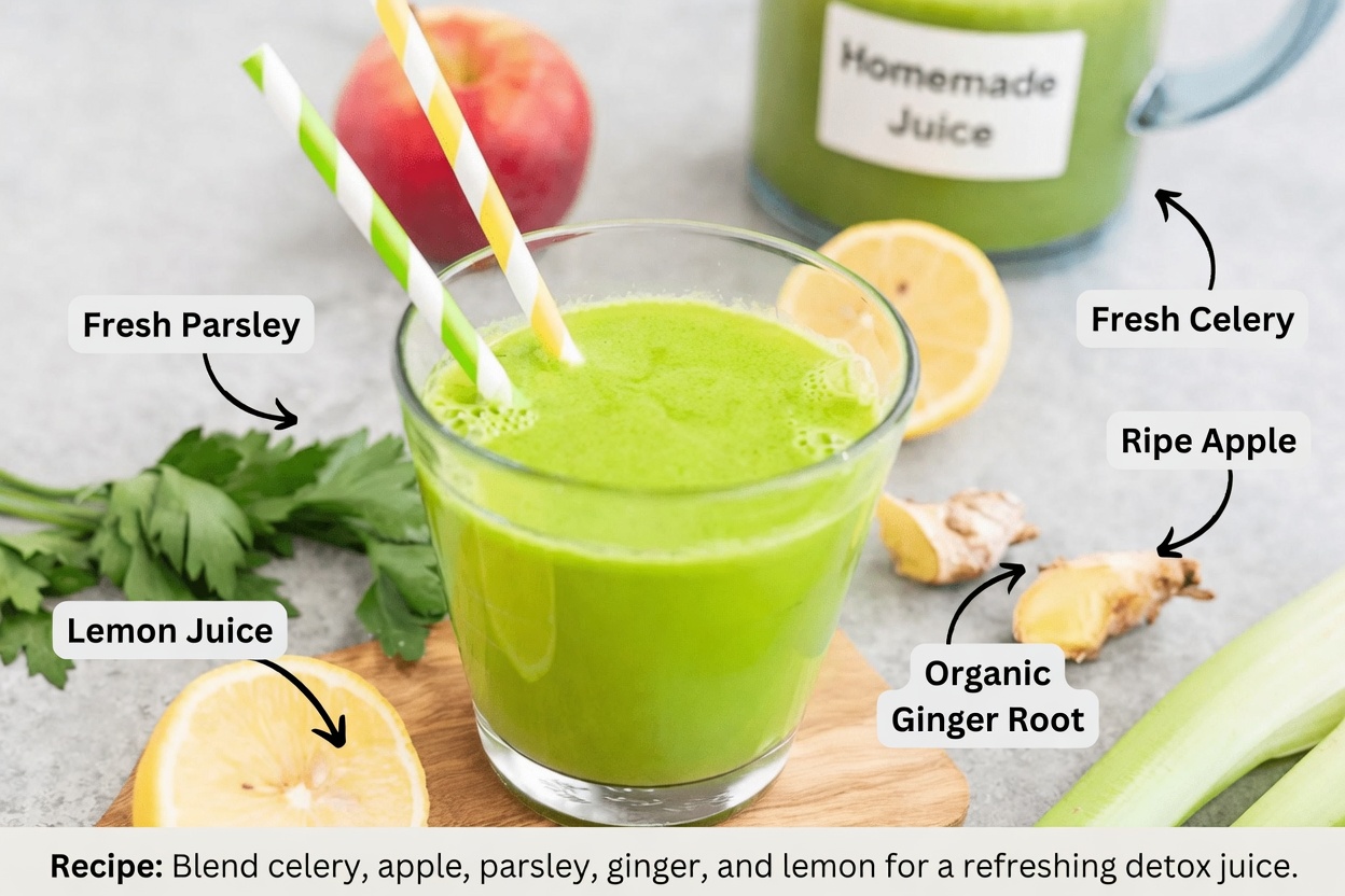 Refresh Your Day with Celery, Parsley & Lime Green Juice (A Simple Path to Feeling Lighter)