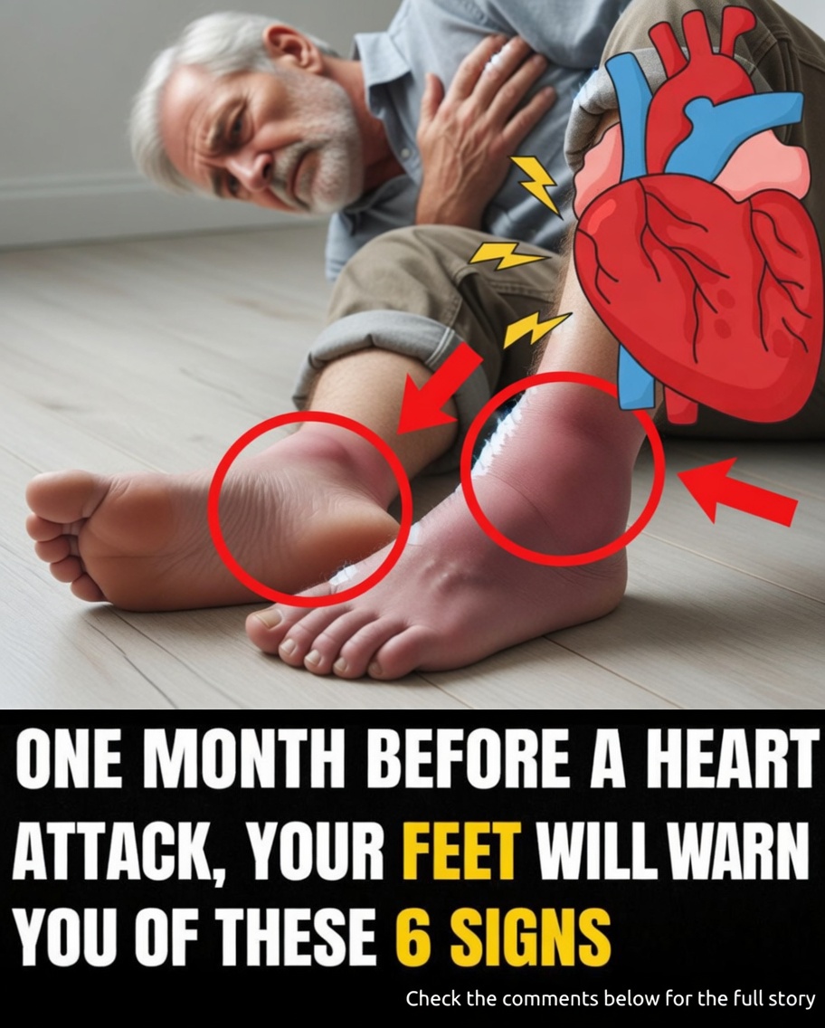 One Month Before a Heart Attack, Your Feet Will Give You These 6 Silent Warnings