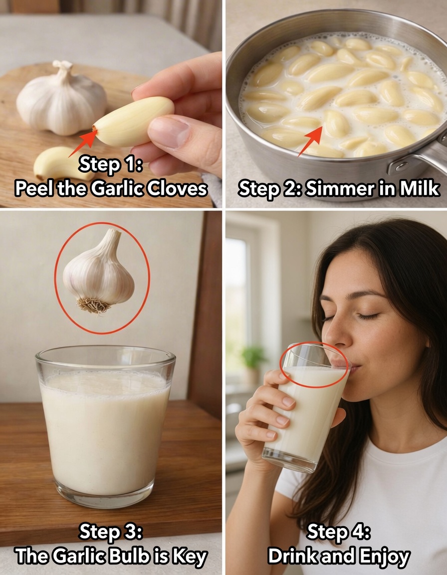 Boil Garlic in Milk and Drink It Once: Why You Need to Start Doing This