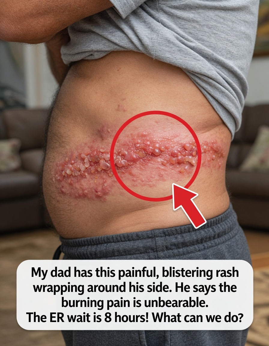 What to Do If Mom Has a Blistering Rash Wrapping Around Her Side: Home Comfort Tips While Waiting for the ER
