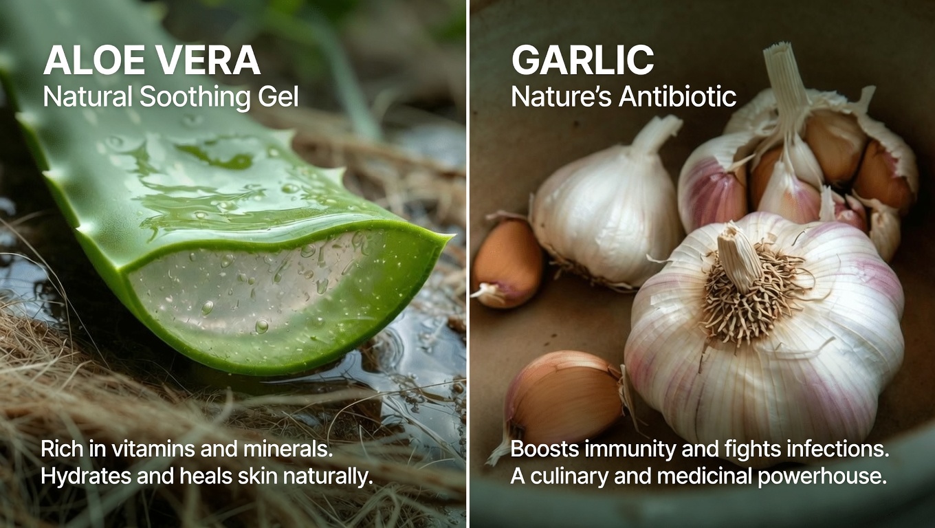 Unlocking Nature’s Trio: How Aloe Vera, Cloves, and Garlic May Support Your Intestinal Health